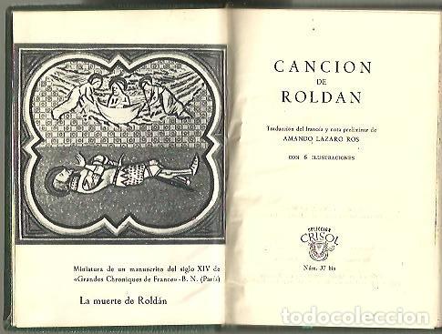 Libros: LA CANCION DE ROLDAN. - ANONIMO. - Foto 1