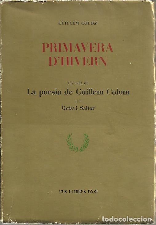 Libros: PRIMAVERA DHIVERN. - COLOM, Guillem. - Foto 1
