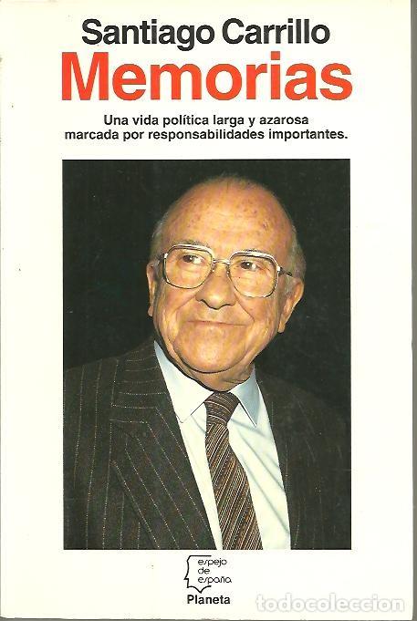 Libros: MEMORIAS. - CARRILLO, Santiago. - Foto 1