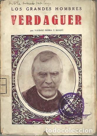 Libros: VERDAGUER. - SERRA Y BOLDU, Valerio. - Foto 1