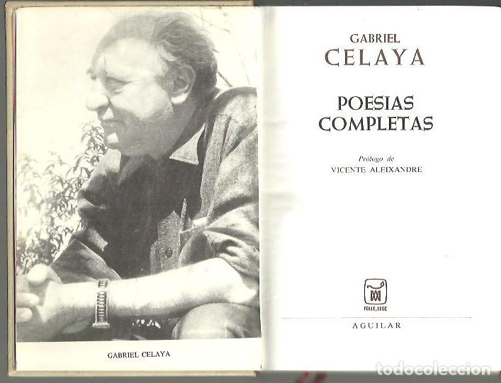 Libros: POESIAS COMPLETAS. - CELAYA, Gabriel. - Foto 1