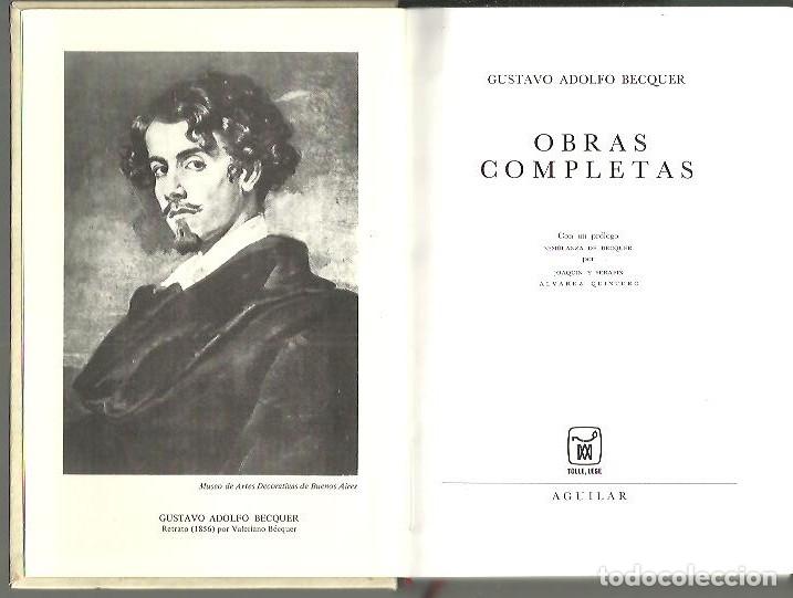 Libros: OBRAS COMPLETAS. - BECQUER, Gustavo A. - Foto 1