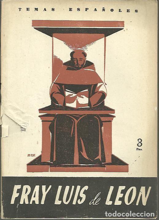 Libros: FRAY LUIS DE LEON. - AGUDO, Venancio Luis. - Foto 1