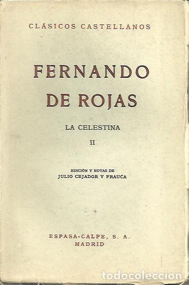 Libros: LA CELESTINA. II. - ROJAS, Fernando de. - Foto 1