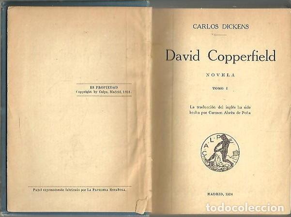 Libros: DAVID COPPERFIELD. - DICKENS, Carlos. - Foto 1