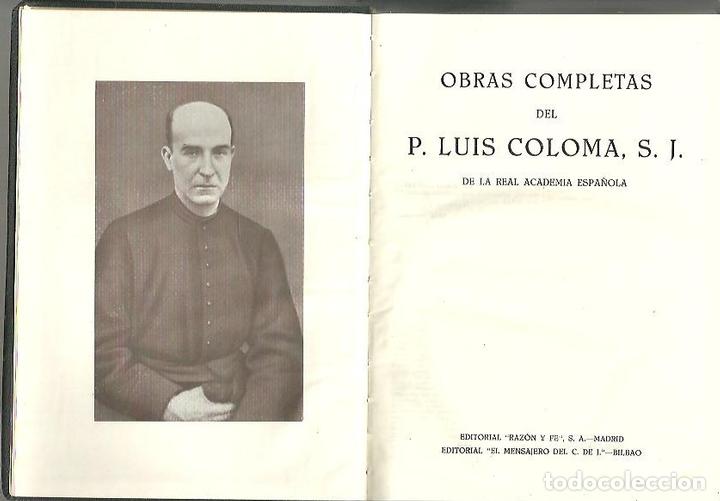 Libros: OBRAS COMPLETAS. - COLOMA, Luis. - Foto 1