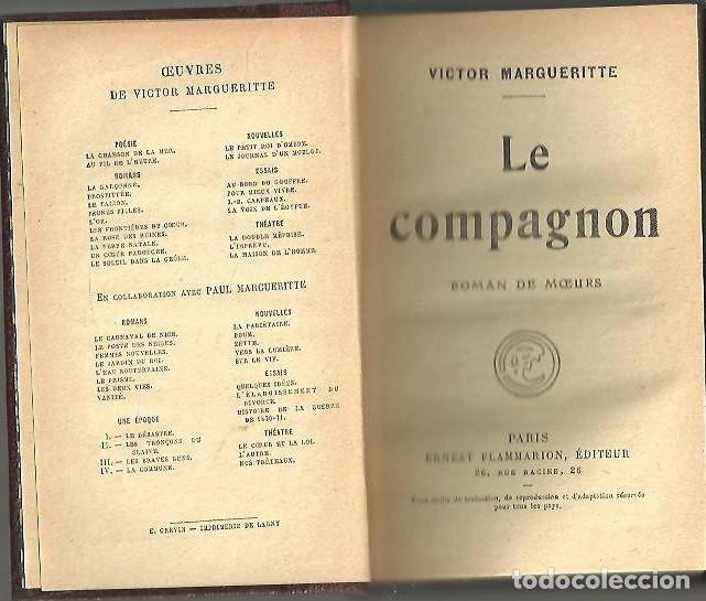 Libros: LE COMPAGNON. - MARGUERITTE, Victor. - Foto 1