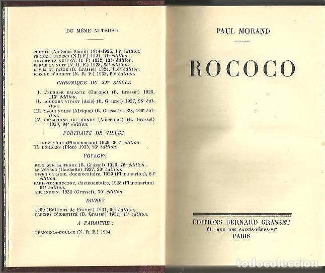Libros: ROCOCO. - MORAND, Paul. - Foto 1