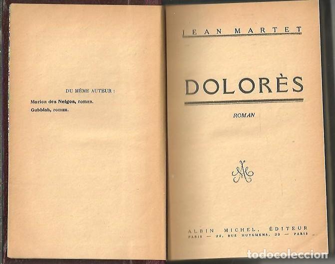 Libros: DOLORES. - MARTET, Jean. - Foto 1
