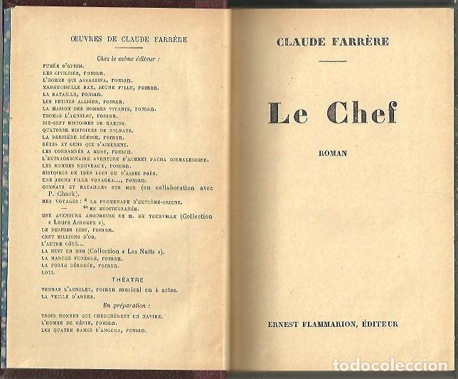 Libros: LE CHEF. - FARRERE, Claude. - Foto 1