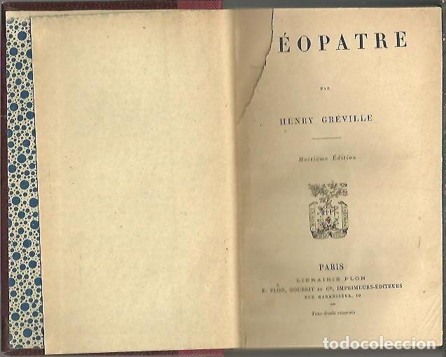 Libros: CLEOPATRE. - GREVILLE, Henry. - Foto 1