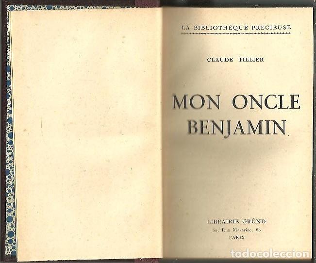 Libros: MOM ONCLE BENJAMIN. - TILLIER, Claude. - Foto 1