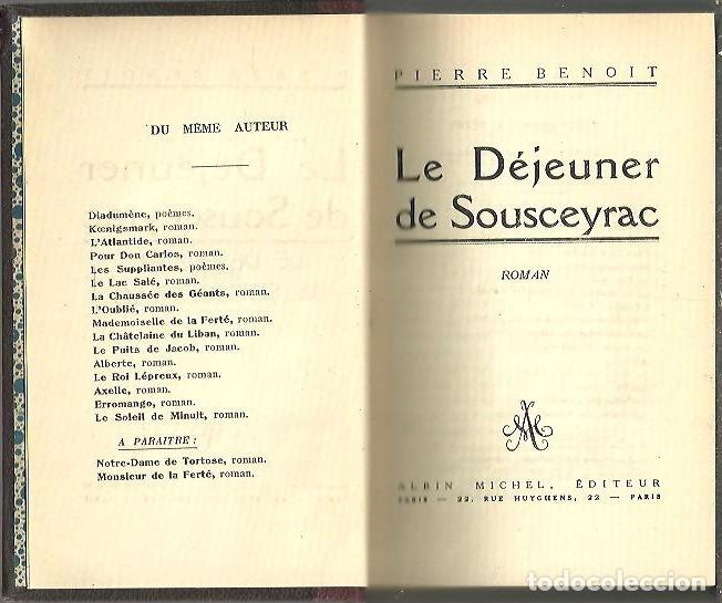 Libros: LE DEJEUNER DE SOUSCEYRAC. - BENOIT, Pierre. - Foto 1