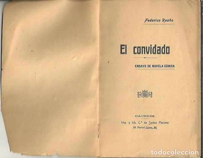 Libros: EL CONVIDADO. ENSAYO DE NOVELA COMICA. - REA&Ntilde;O, Federico. - Foto 1