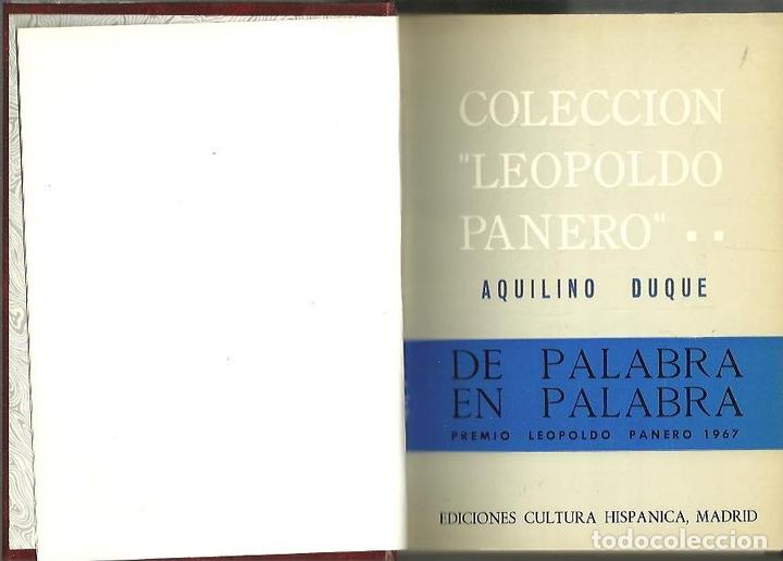 books: DE PALABRA EN PALABRA. AIRE DE ROMA ANDALUZA. EL ENGA&Ntilde;O DEL ZORZAL. LA ESPA&Ntilde;A IMAGINARIA. - DUQUE, A