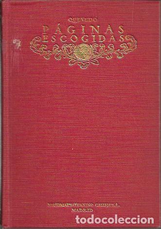 Libros: PAGINAS ESCOGIDAS. - QUEVEDO Y VILLEGAS, Francisco de. - Foto 1