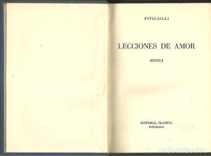 Libros: LECCIONES DE AMOR. - PITIGRILLI. - Foto 1