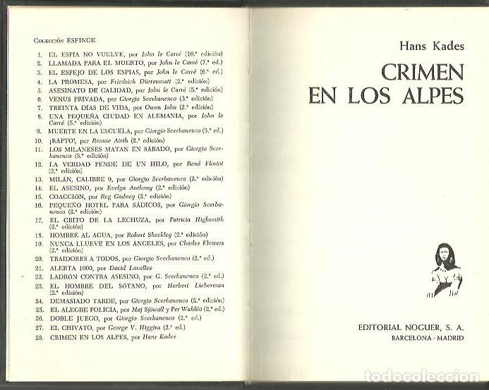 Libros: CRIMEN EN LOS ALPES. - KADES, Hans. - Foto 1
