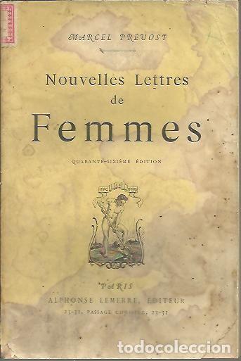 Libros: NOUVELLES LETTRES DE FEMMES. - PREVOST, Marcel. - Foto 1