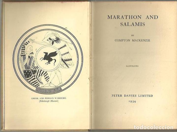 Libros: MARATHON AND SALAMIS. - MACKENZIE, Compton. - Foto 1