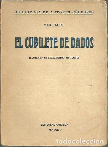 Libros: EL CUBILETE DE DADOS. - JACOB, Max. - Foto 1