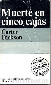Libros: MUERTE EN CINCO CAJAS. - DICKSON, Carter. - Foto 1