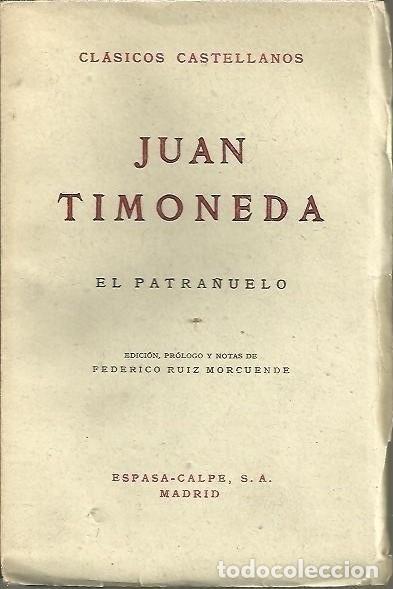 Libros: EL PATRA&Ntilde;UELO. - TIMONEDA, Juan de. - Foto 1