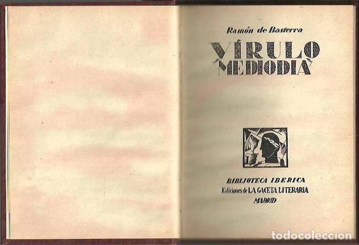 Libros: VIRULO (MEDIODIA). - BASTERRA, Ram&oacute;n de. - Foto 1