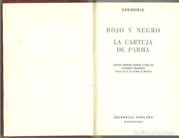 Libros: ROJO Y NEGRO. LA CARTUJA DE PARMA. - STENDHAL. - Foto 1
