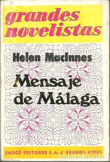 Libros: MENSAJE DE MALAGA. - MACLNNES, Helen. - Foto 1