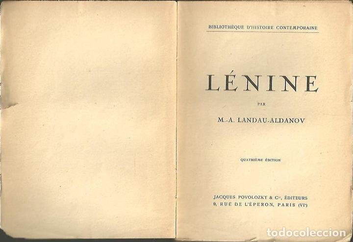 Libros: LENINE. - LANDAU-ALDANOV, M. A. - Foto 1
