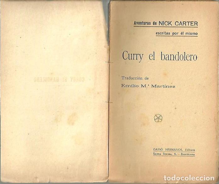Libros: CURRY EL BANDOLERO. - CARTER, Nick. - Foto 1