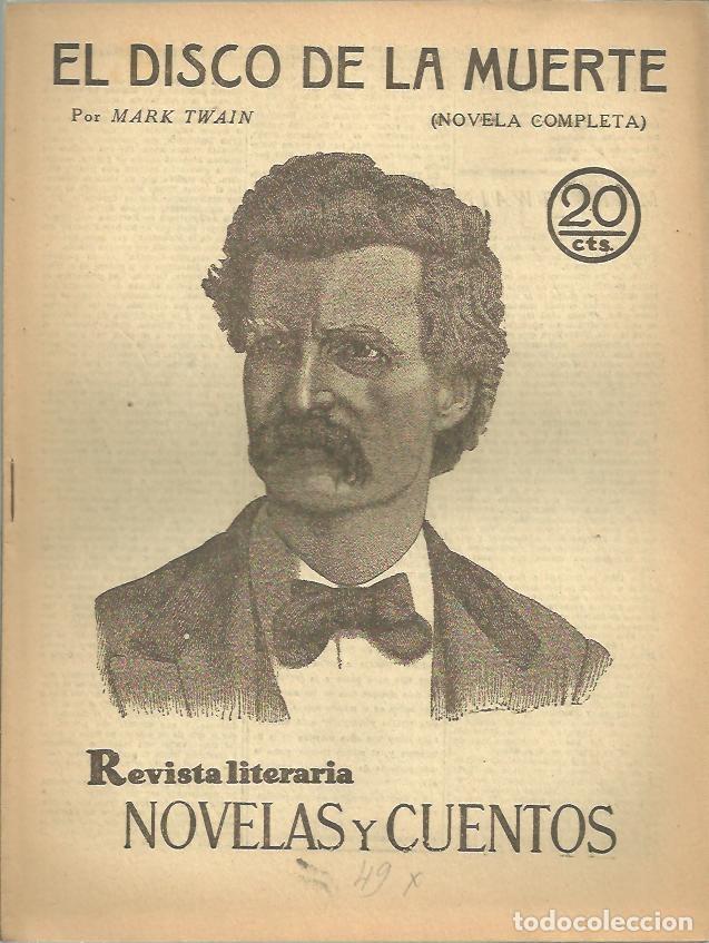 Libros: EL DISCO DE LA MUERTE. - TWAIN, Mark. - Foto 1