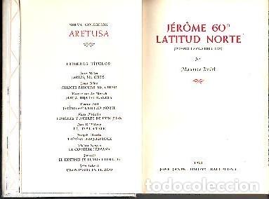 Libros: JEROME 60&ordm; LATITUD NORTE. - BEDEL, Maurice. - Foto 1