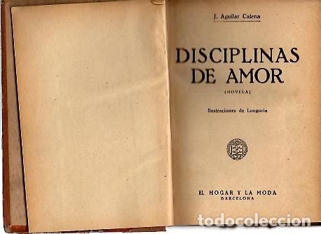 Libros: DISCIPLINAS DE AMOR. - AGUILAR CATENA, J. - Foto 1