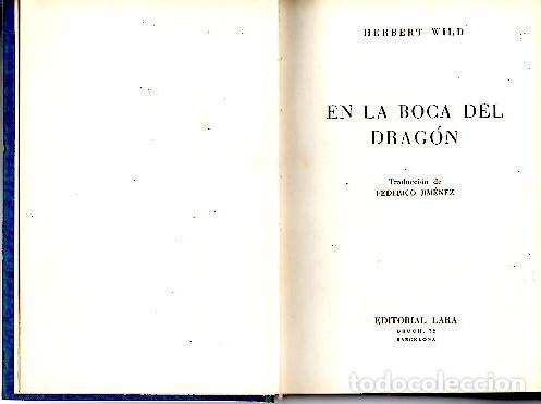 Libros: EN LA BOCA DEL DRAGON. - WILD, Herbert. - Foto 1