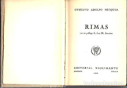 Libros: RIMAS. - BECQUER, Gustavo Adolfo. - Foto 1