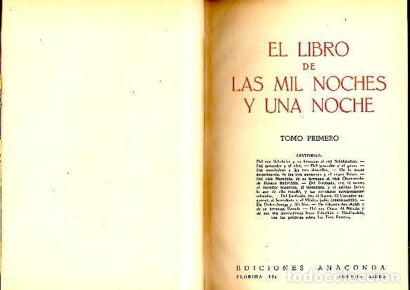 Libros: EL LIBRO DE LAS MIL NOCHES Y UNA NOCHE. - ANONIMO. - Foto 1