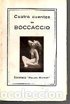 Libros: CUATRO CUENTOS DE BOCCACCIO. - BOCCACCIO, Giovanni. - Foto 1