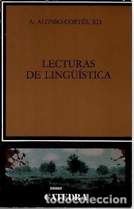Libros: LECTURAS DE LING&Uuml;&Iacute;STICA. - ALONSO CORTES, A. (ed.). - Foto 1