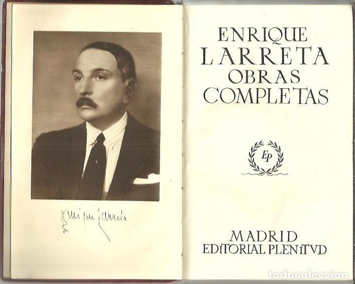 Libros: OBRAS COMPLETAS. - LARRETA, Enrique. - Foto 1