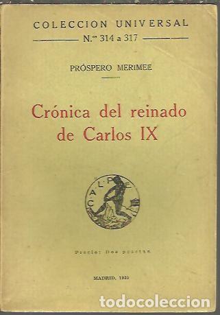 Libros: CRONICA DEL REINADO DE CARLOS IX. - MERIMEE, Pr&oacute;spero. - Foto 1