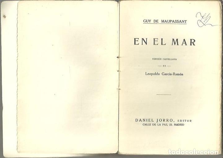 Libros: EN EL MAR. - MAUPASSANT, Guy de. - Foto 1