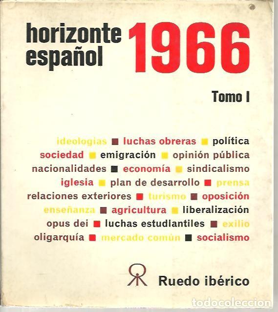 Libros: HORIZONTE ESPA&Ntilde;OL. 1966. TOMO I. - AA.VV. - Foto 1