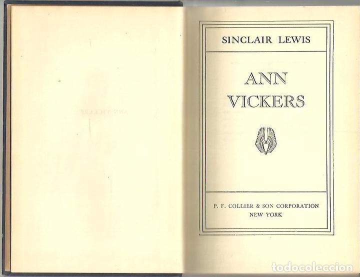 Libros: ANN VICKERS. - LEWIS, Sinclair. - Foto 1