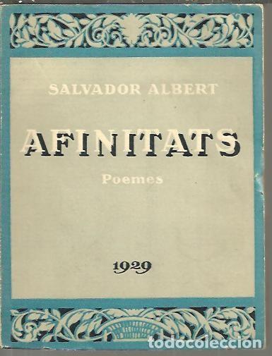 Libros: AFINITATS. POEMES. - ALBERT, Salvador. - Foto 1