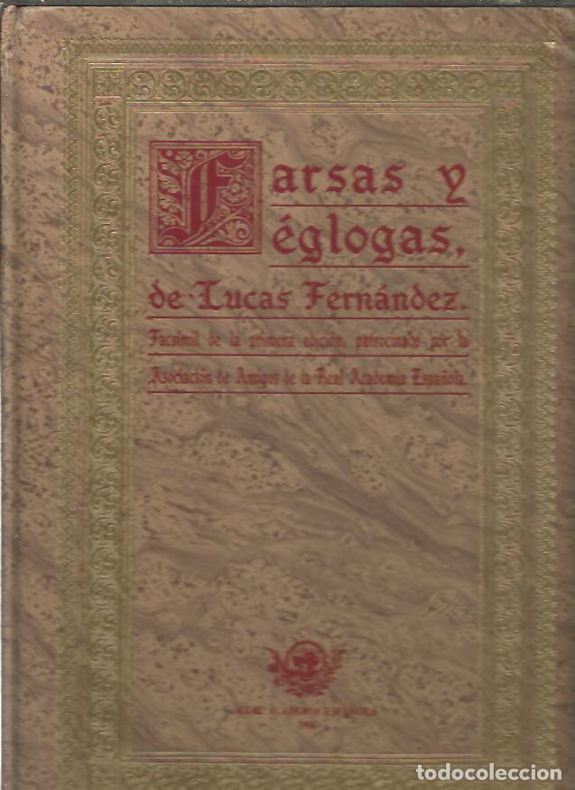 Libros: FARSAS Y EGLOGAS. - FERNANDEZ, Lucas. - Foto 1