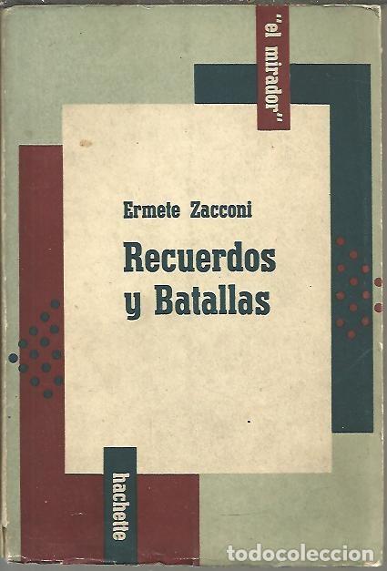 Libri di seconda mano: RECUERDOS Y BATALLAS. - ZACCONI, Ermete.