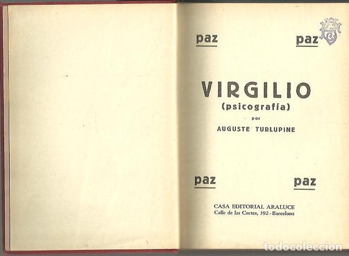 Libros: VIRGILIO. (PSICOGRAFIA). - TURLUPINE, Auguste. - Foto 1