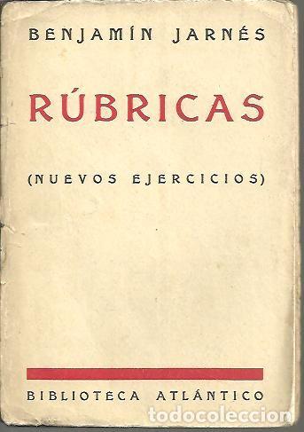 Libros: RUBRICAS. (NUEVOS EJERCICIOS). - JARNES, Benjam&iacute;n. - Foto 1